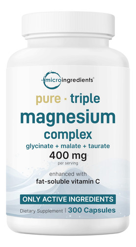 Suplemento De Microingredientes Triplo Magnésio 400 Mg 300 C