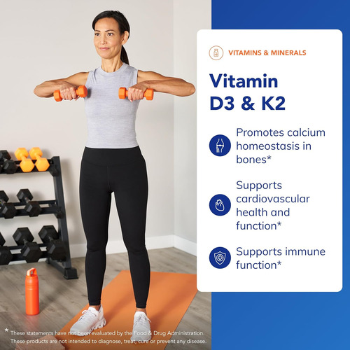 Cápsulas De Vitamina D3 E K2 Encapsulamentos Puros 120 Uni - Imagem 3