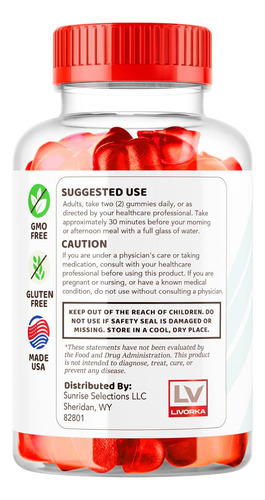 Livorka Pacote 3 Gominhas Ketosyn Acv Para Keto - Imagem 12