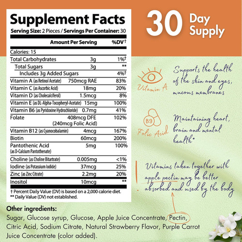 Healblend Power-packed Gomas De Urso Multivitamínicas Para A - Imagem 13