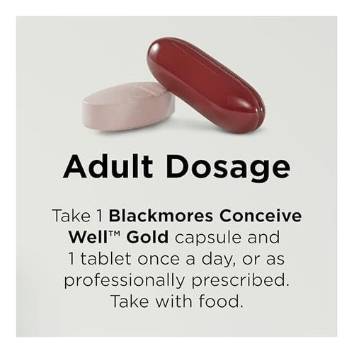 Blackmores Conceive Well Gold 28 Comprimidos + 28 Cápsulas - Imagem 6