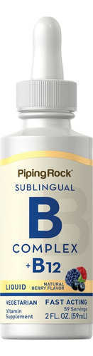 Vitamina B-12 Marca Piping Rock 1200 Mcg 2 Onças - Imagem 4