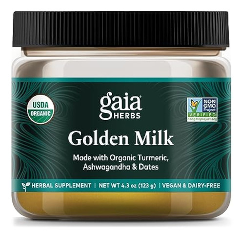 Suplemento De Leite Dourado Gaia Herbs Em Pó - Feito - Imagem 7