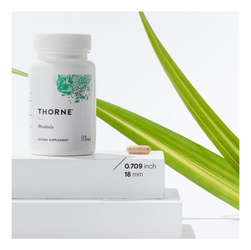 Thorne Rhodiola Suplemento Botânico Para Alívio Do Estresse - Imagem 4
