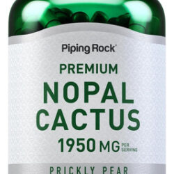 Cápsulas De Cacto Piping Rock Nopal 1950mg Contagem 180