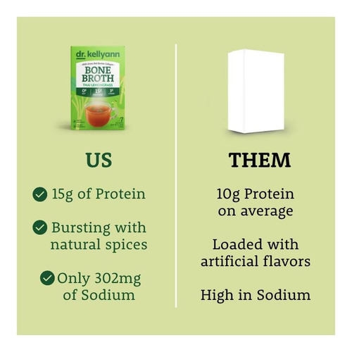 Dr. Kellyann Thai Lemongrass Bone Broth Collagen Powder (por - Imagem 13