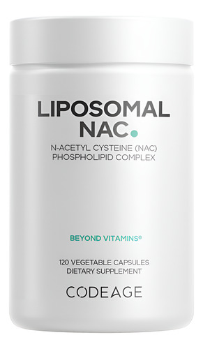 Suplemento Codeage Lipossomal Nac N-acetil L-cisteína 120 Ca
