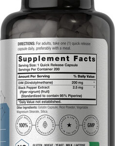 Suplemento Horbäach Dim 200mg Diindolilmetano Avançado C