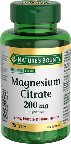 Natures Bounty Citrato De Magnésio 210mg 75 Comprimidos - Imagem 5