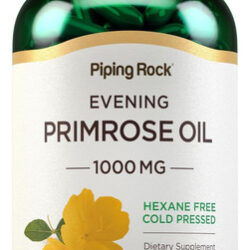 Cápsulas De Óleo De Prímula Piping Rock 1000 Mg 200 Cápsul