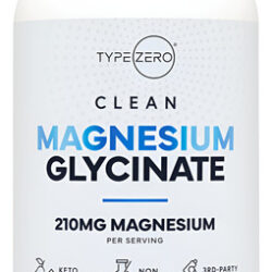 Suplemento De Glicinato De Magnésio Tipo Zero 210 Mg 180 Cáp
