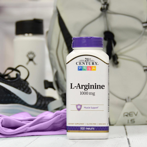 21st Century L-arginine 1000mg Força Máxima 100 E 1 Dose... - Imagem 4