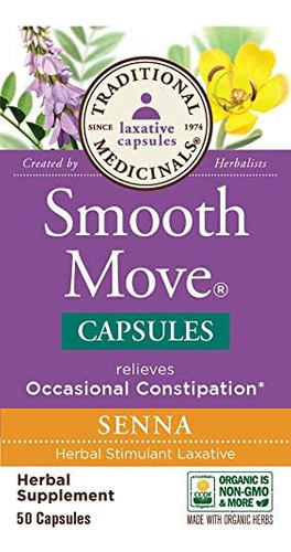 Medicamentos Tradicionais - Smooth Move Senna 50 Cápsulas