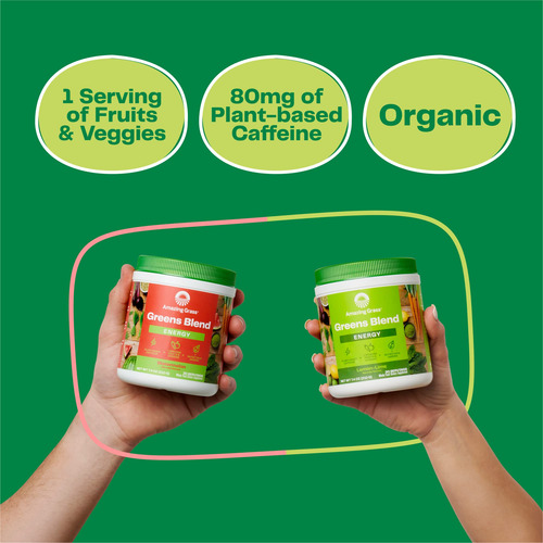 Suplemento Amazing Grass Green Superfood Energy 30 Porções - Imagem 6