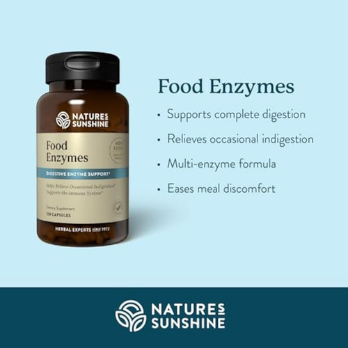 Enzimas Alimentares Nature"s Sunshine - Suporte Digestivo - Imagem 3