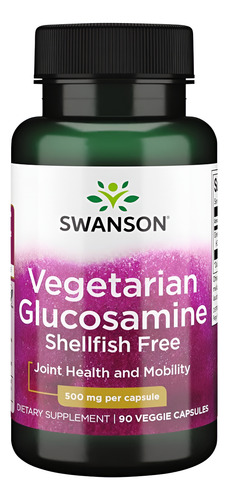 Swanson Glucosamina Vegetariana Mariscos Grátis 500 90 De