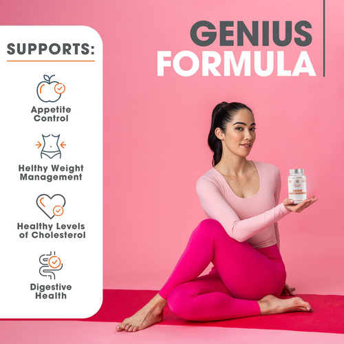 Suplemento The Genius Brand Genius Glucomannan 1.000 Mg - Imagem 3