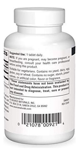Source Naturals No-flush Niacin B-3 500 Mg - 60 Comprimidos - Imagem 2