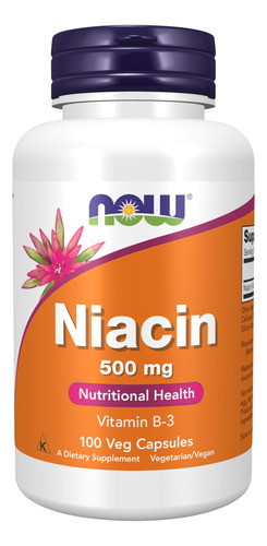 Suplementos Now Foods Niacina (vitamina B-3) 500