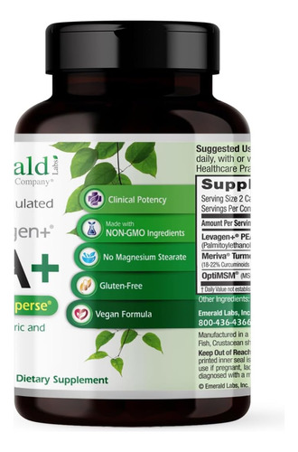 Emerald Laboratories Pea+ Com Levagen+ - Apoie A Saúde Artic - Imagem 6