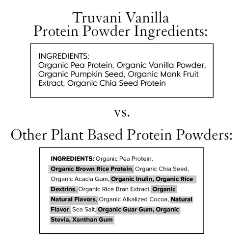 Proteína De Ervilha Vegana Truvani Em Pó Baunilha 20g Pr - Imagem 6