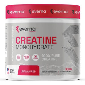Everna Creatina Monohidratada Em Pó 300 G Sem 100