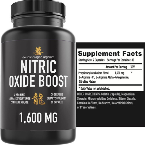 Potenciador De Óxido Nítrico 1600 Mg Double Dragon - Imagem 3