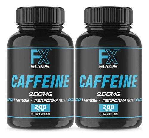 Fx Supps Caffeine 200 Mg Pílulas (2-pack 200 Cápsulas) Supl