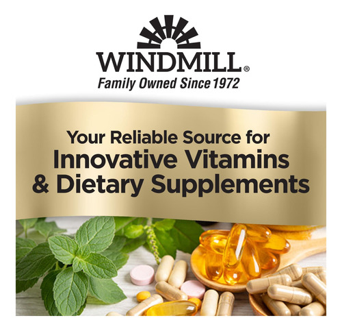 Vitaminas Naturais De Moinho De Vento Avançado Glucosamina E - Imagem 5
