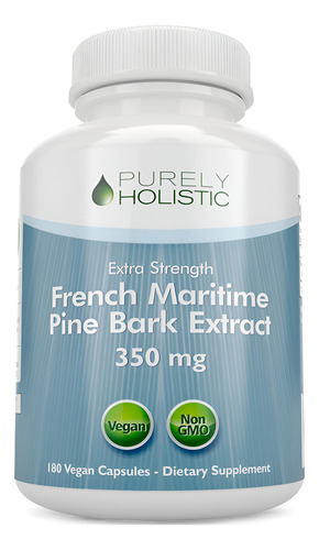 Extrato De Casca De Pinho Puramente Holístico 350 Mg 180%