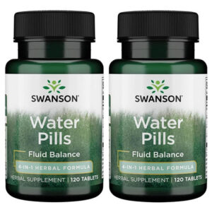 Swanson Water Pills 120 Comprimidos (pacote Com 2)