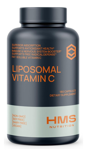 Vitamina C Lipossomal Premium 1600mg - Solúvel Em Gordura -