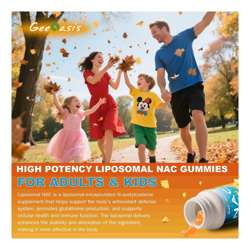 Nac Lipossômico Gummies 600mg Suplemento De N-acetil Para E - Imagem 11