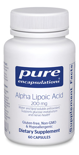 Ácido Alfa-lipóico 200 Mg Antioxidante Pure Encapsulations