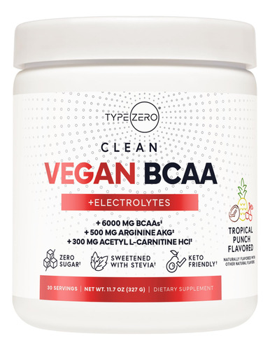 Suplemento Tipo Zero Ultra Clean Vegan Bcaa Powder 6g
