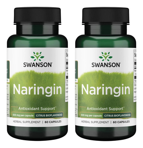 Suplemento Swanson Naringin 500 Mg 60 Cápsulas (pacote Com 2