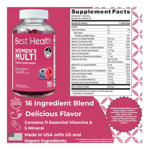 Gominhas Multivitamínicas Para Mulheres Com Vitamina A - Imagem 10