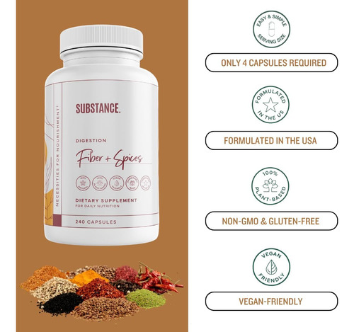 Substância. - Natures Fiber & Spices Para O Bem-estar Digest - Imagem 11