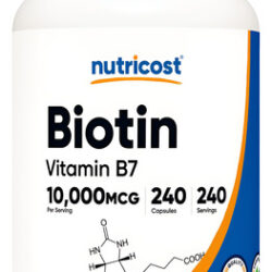 Vitamina B-12 Nutricost 240 Cápsulas Promove Energia Diária