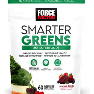 Suplemento Force Factor Smarter Greens Superfood Chews 60u