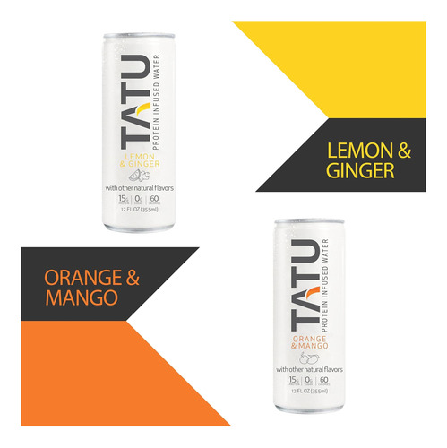 Pack Mango 4-pack Da Tatu Água Proteica Pronta Para Beber - Imagem 3