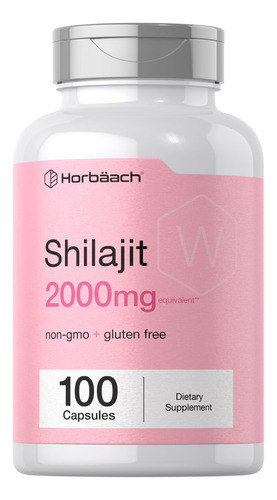 Suplemento: Cápsulas Horbäach Shilajit 2.000 Mg 100 Unidad
