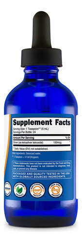 Suplemento Nutricost Coloidal Silver 120ml 150mcg - Imagem 5