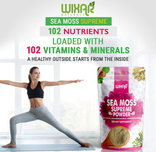 Suplemento Wixar Naturals Wixar Wildcrafted Sea Moss Powder - Imagem 7