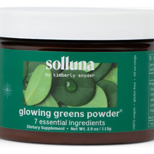 Suplemento Solluna De Kimberly Snyder Glowing Greens Powder