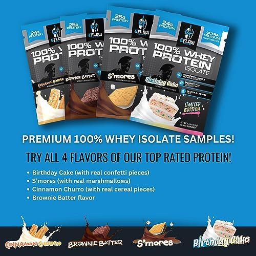 Mostras Variadas De Proteína De Soro Da Eflow Nutrition - Imagem 7