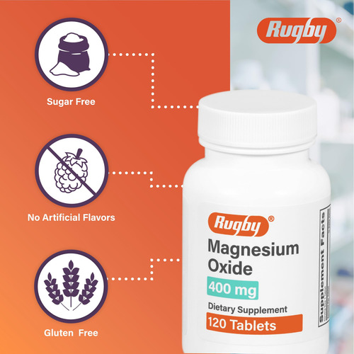 Comprimidos De Óxido De Magnésio Rugby 400 Mg - Dietéticos - Imagem 3