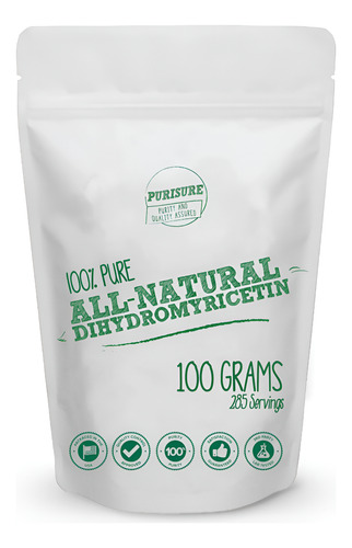 Suplemento Purisure Dihydromyricetin (dhm) Em Pó 100g