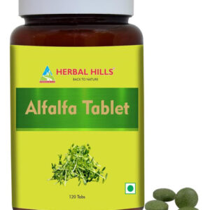 Comprimidos De Alfafa Herbal Hills Contagem 120 Fonte De