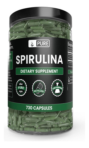 Ingredientes Originais Puros Spirulina (730 Cápsulas) Sem En - Imagem 8